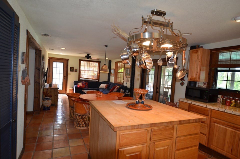 kitchen and living downstairs